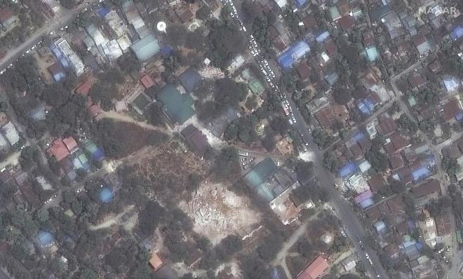 第1现场｜卫星图显示地震摧毁缅甸寺庙、宝塔和数千文化建筑